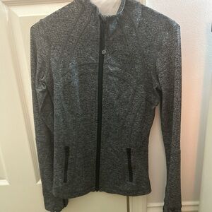 Lululemon Athletica Gray Textured Jacket Casual Essential